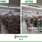 LED Lighting Installation at Hometown Market in Central City, Iowa