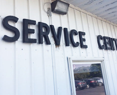 LED Lighting Installation at Moss Service Center Inc in West Union, Iowa
