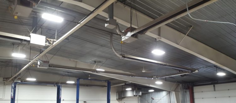 LED Lighting Installation at Birdnow Motor Trade in Oelwein, Iowa