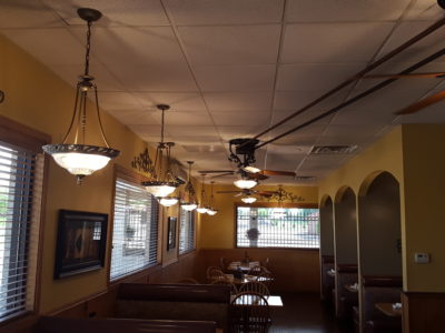 LED Lighting Installation at Hawkeye Restaurant in Keokuk, Iowa